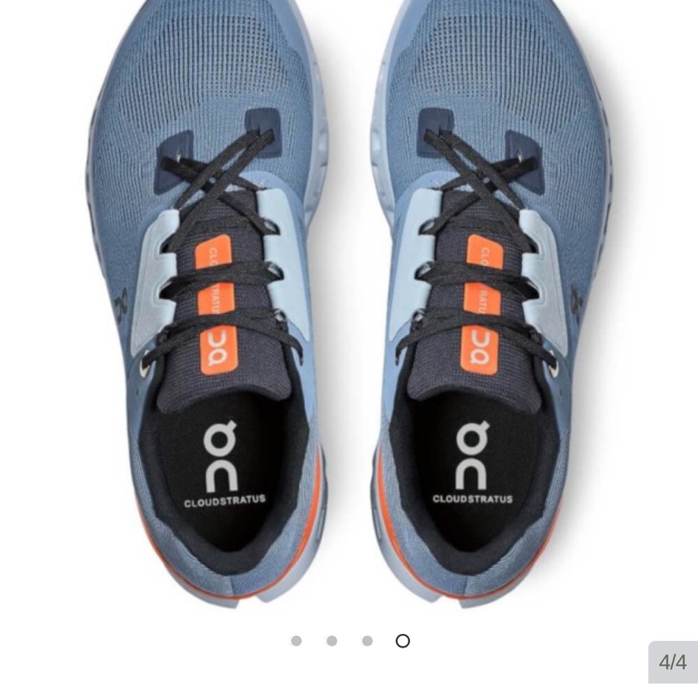ON Running Cloudstratus Men's Shoes - Blue and Orange